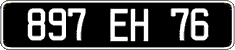 French license plate, FNI