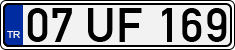 License plate of Turkey, Regular plates