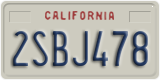 California, Passenger Car (1ABC234)