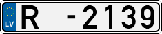 License plate of Latvia, Trailers