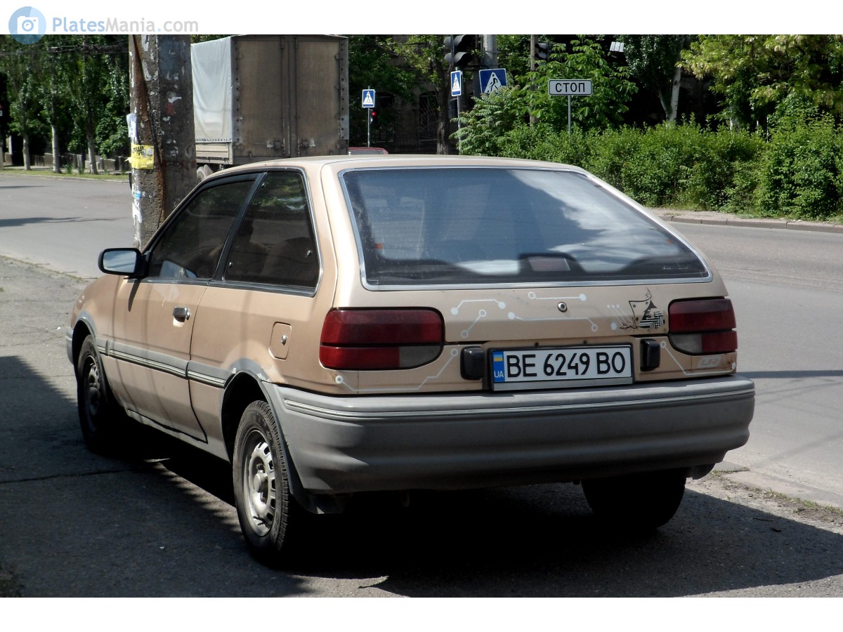 BE 6249 BO, Mercury Tracer 1st gen 3-door Hatch (BF), 1986–1989