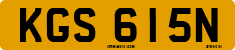 License plate of the United Kingdom, 1963 year system