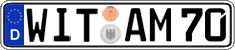 German license plate, Regular plates