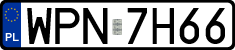 License plates of Poland, Regular car plates