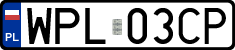 License plates of Poland, Regular car plates