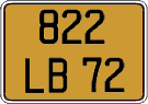 French license plate, FNI