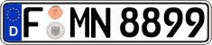German license plate, Regular plates