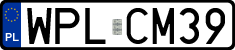 License plates of Poland, Regular car plates