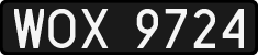 License plates of Poland, 1976 year system