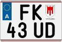 License plate of Austria, Regular plates
