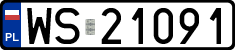 License plates of Poland, Regular car plates