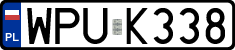 License plates of Poland, Regular car plates