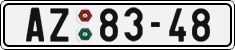License plate of the Czech Republic, Cars (1960)