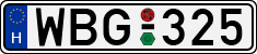license plates of Hungary, Cars (1990)
