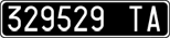 License plate of Italy, Cars (1927 year series)