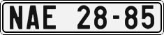 License plate of the Czech Republic, Cars (1960)