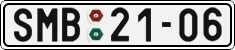 License plate of the Czech Republic, Cars (1960)