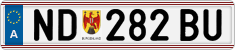 License plate of Austria, Regular plates