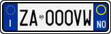 License plate of Italy, Cars (1994 year series)