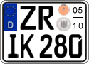 German license plate, Seasonal plates