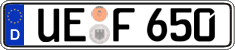 German license plate, Regular plates