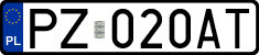 License plates of Poland, Regular car plates