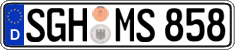 German license plate, Regular plates