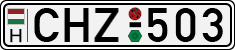 license plates of Hungary, Cars (1990)