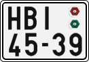 License plate of the Czech Republic, Cars (1960)