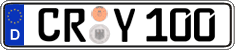 German license plate, Regular plates
