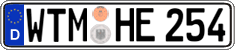 German license plate, Regular plates