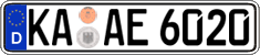 German license plate, Regular plates