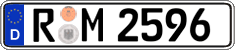 German license plate, Regular plates