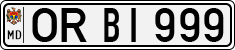 License plate of Moldova, Cars (1992)