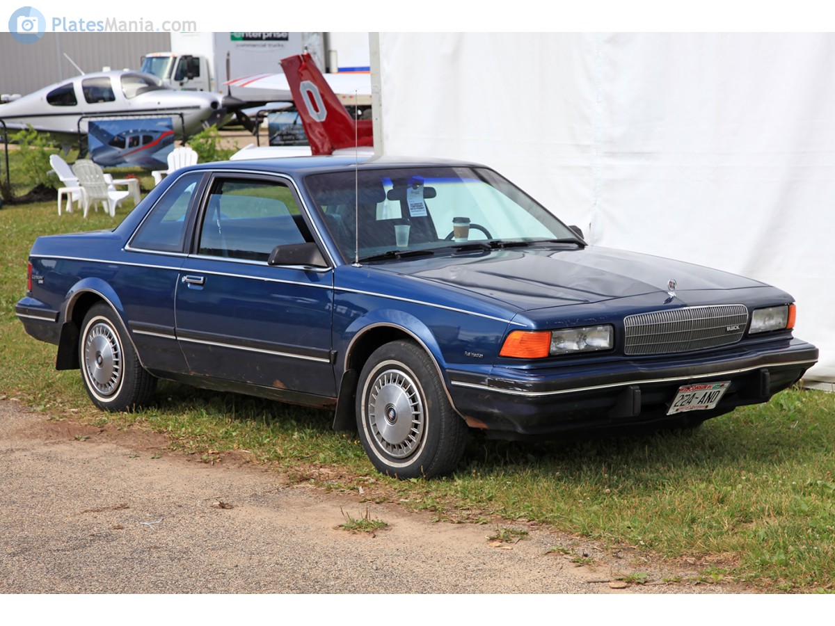 224-AND, Buick Century 5th gen Coupé (27; A-body), facelift, 1988–1993