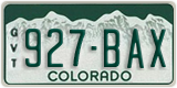 Colorado, 123-ABC