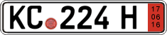 German license plate, Export transit plates