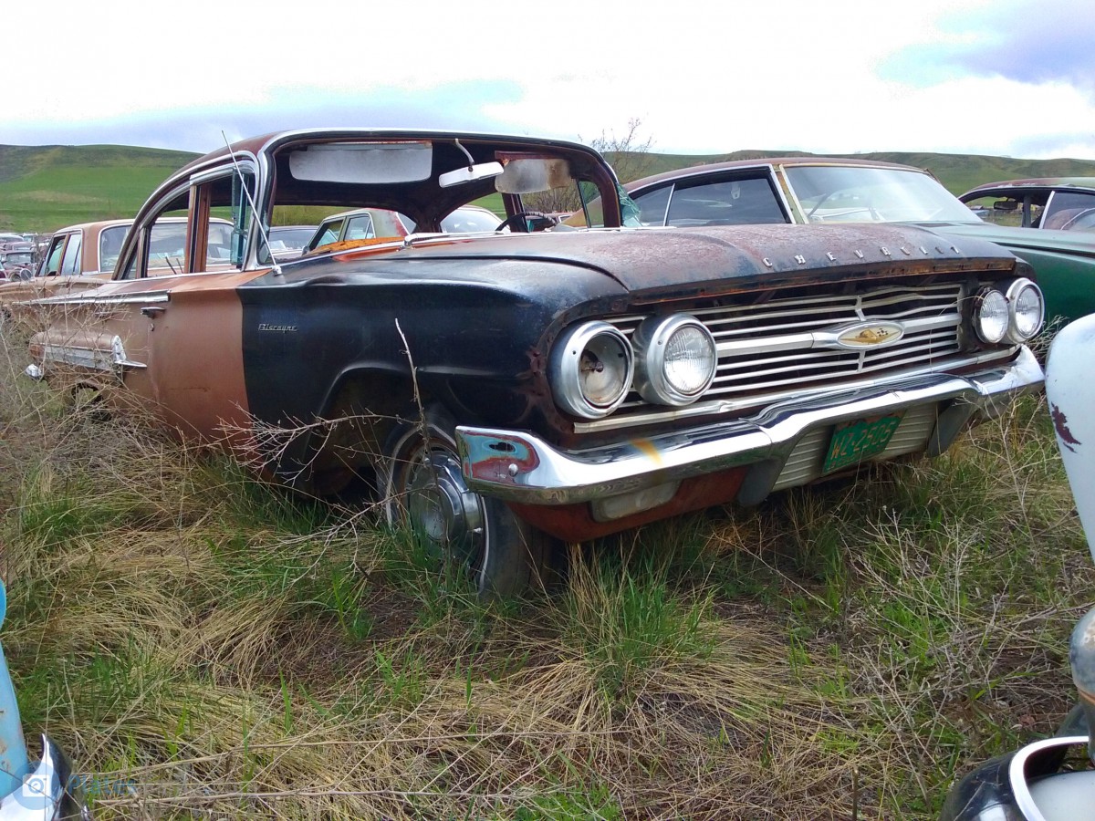 WZ-2505, Chevrolet Biscayne 1st gen 1960 4-door Sedan (1169/1269; B-body), 2nd facelift, 1959–1960