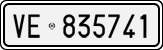 License plate of Italy, Cars (1927 year series)