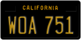 California, Passenger Car (ABC 123)