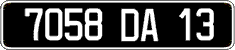 French license plate, FNI