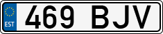 License plate of Estonia, Regular car plates