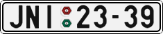 License plate of the Czech Republic, Cars (1960)