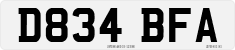 License plate of the United Kingdom, 1983 year system
