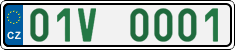 License plate of the Czech Republic, Oldtimers (2001)