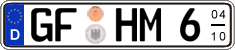 German license plate, Seasonal plates