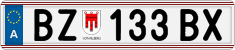 License plate of Austria, Regular plates