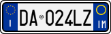 License plate of Italy, Cars (1994 year series)