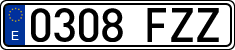 License plates of Spain, Ordinary (2000)