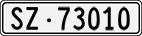 License plate of Switzerland, Cars